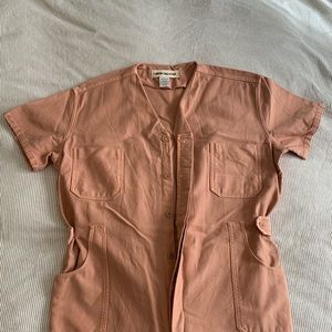 Caron Callahan Christine Jumpsuit in Coral Peach